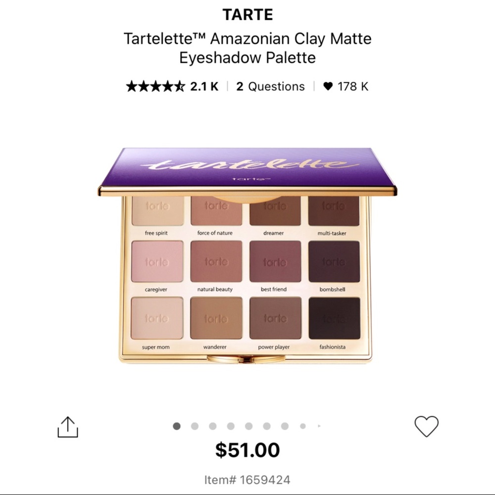 Tarte Amazonian clay matte